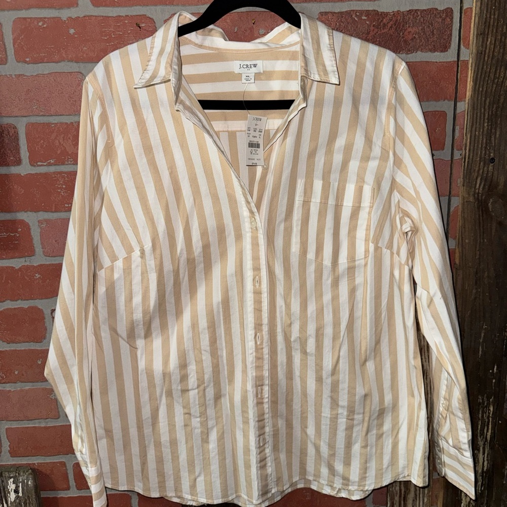 J. Crew Striped Button Down Shirt